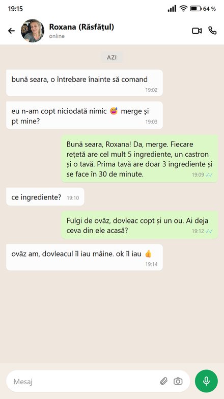 Cineva întreabă înainte de cumpărare dacă merge, deși n-a copt niciodată