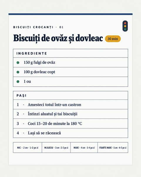 Rețeta: biscuiți de ovăz și dovleac